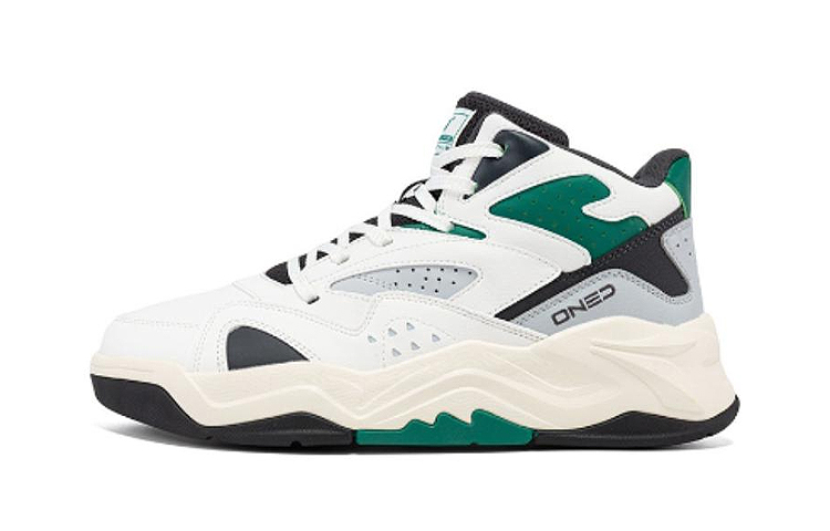 361° Cushioning Wear-Resistant Low-Top Casual Shoes Men's White Green