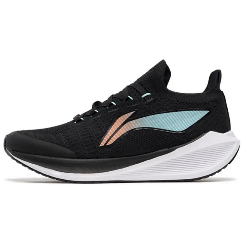 LiNing Abrasion Resistant Breathable Cushioning Low Top Casual Running Shoes Men's Black