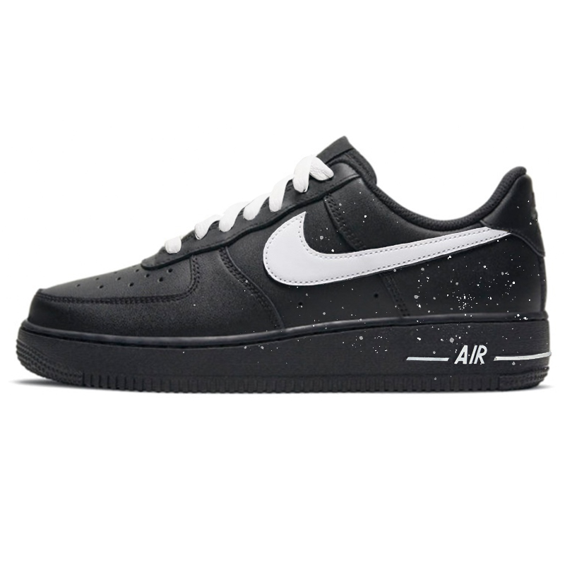 Nike Air Force 1 Wear-Resistant Low-Top Skateboard Shoes Unisex Black White