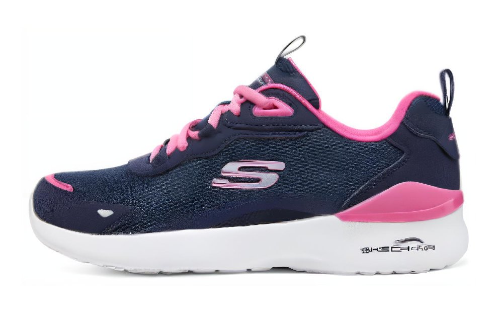 Skechers Skech Air Dynamight Abrasion Resistant Breathable Low Top Casual Running Shoes Women's Black Pink