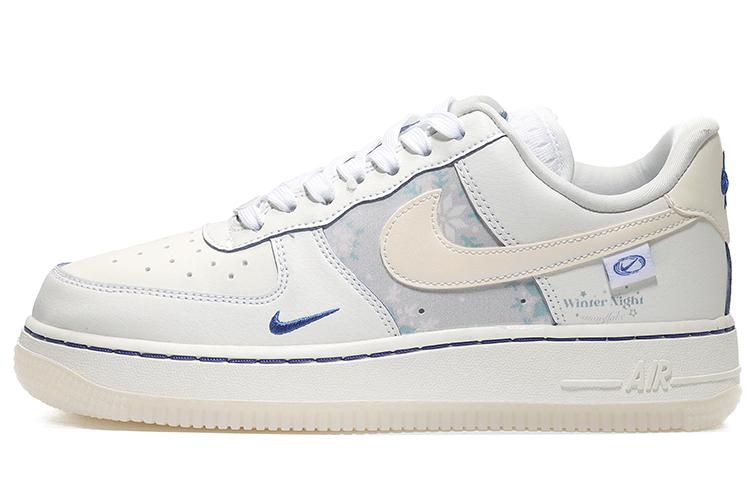 Nike Air Force 1 Low-Top Skateboard Shoes Women's Gray White
