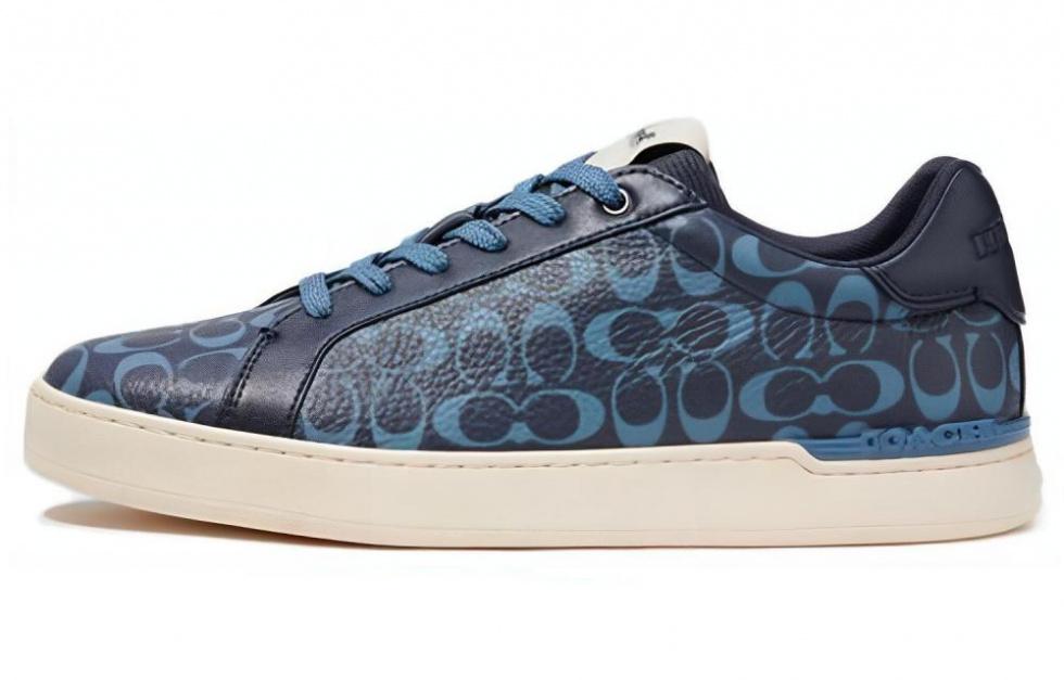 COACH Money Clip Stylish Skateboarding Shoes Men's Blue
