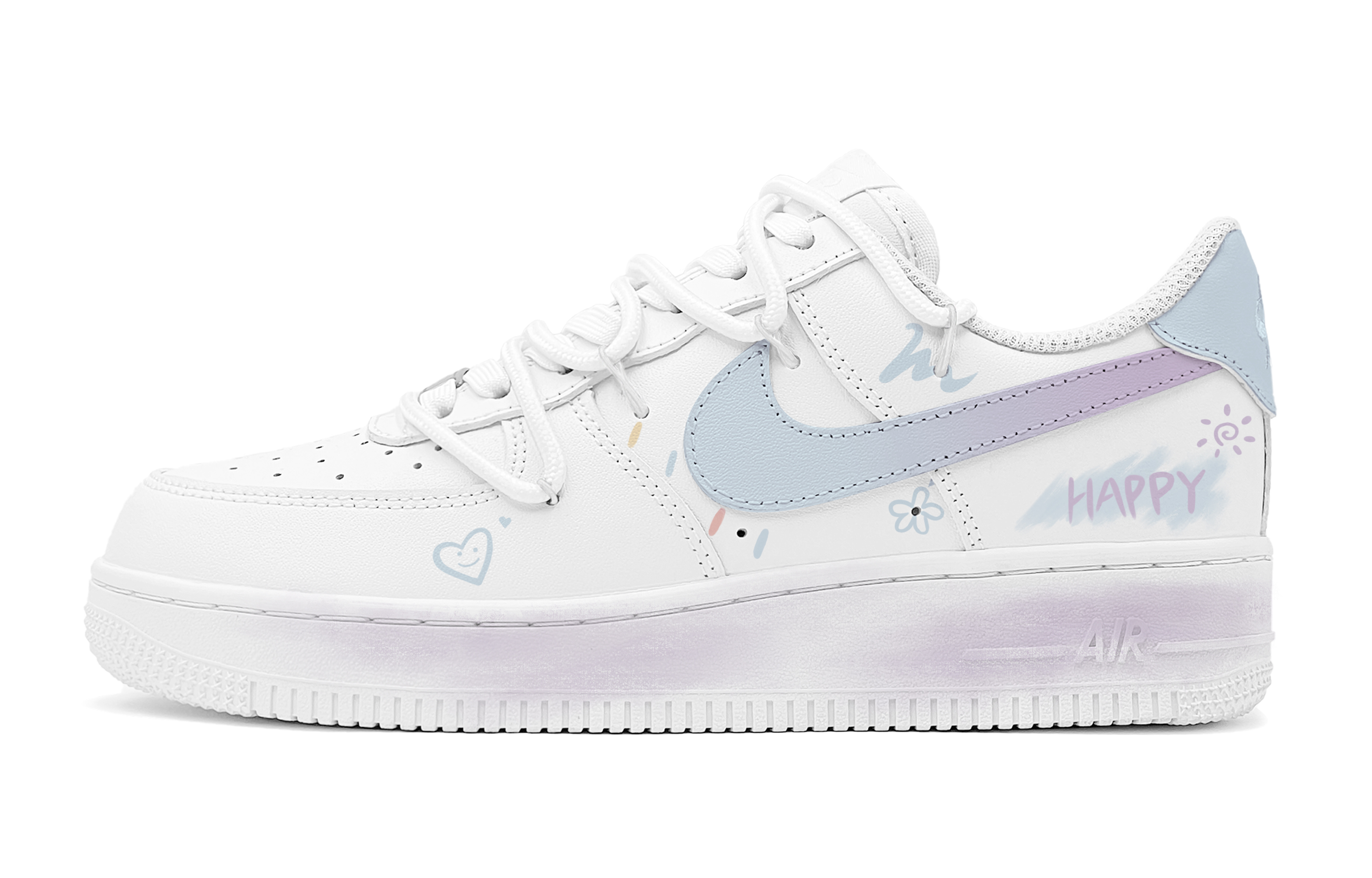 Nike Air Force 1 Low Air Force 1 Low Top Skateboard Shoes Men's Blue White купить в интернет-магазине Yoocart с быстрой доставкой по России.