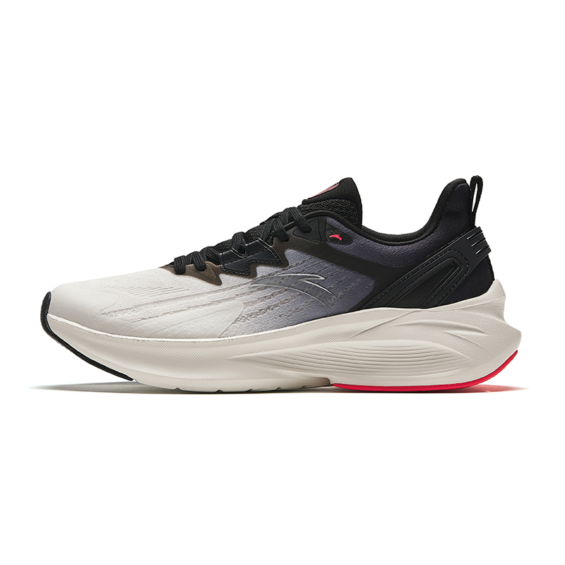 Anta Stinger 5 Cushioned Slip Resistant Abrasion Resistant Low Top Casual Running Shoes Men's White Black