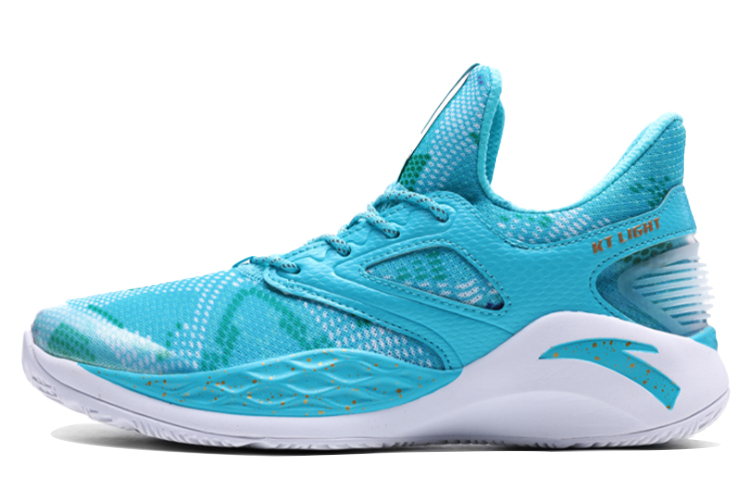 Anta Light Cavalry 2 Slip Resistant Cushioning Abrasion Resistant Low Top Performance Basketball Shoes Men's Lake Blue