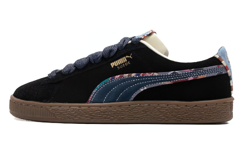 PUMA Suede Bz Emb 'Black Navy Marzipan Light Blue'