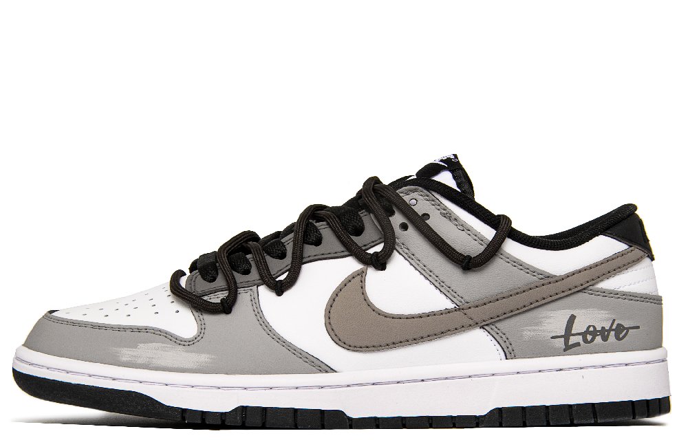 Nike Dunk Trajectory Anti Slip Wear Resistant Low Top Skateboard Shoes Men's White Brown