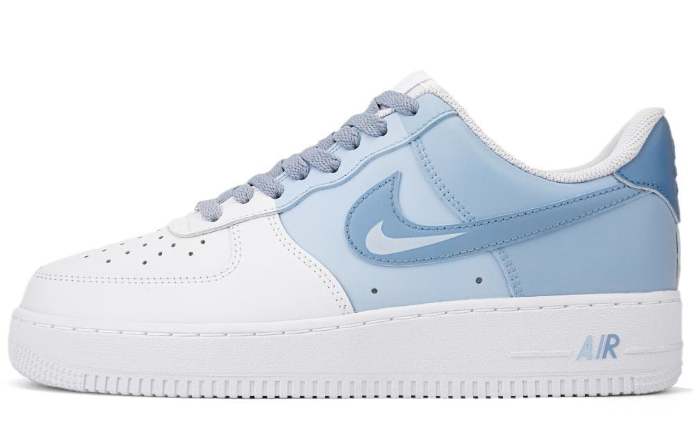 Nike Air Force 1 Slip Resistant, Impact Resistant, Abrasion Resistant Low Top Skateboard Shoes Men's Blue White