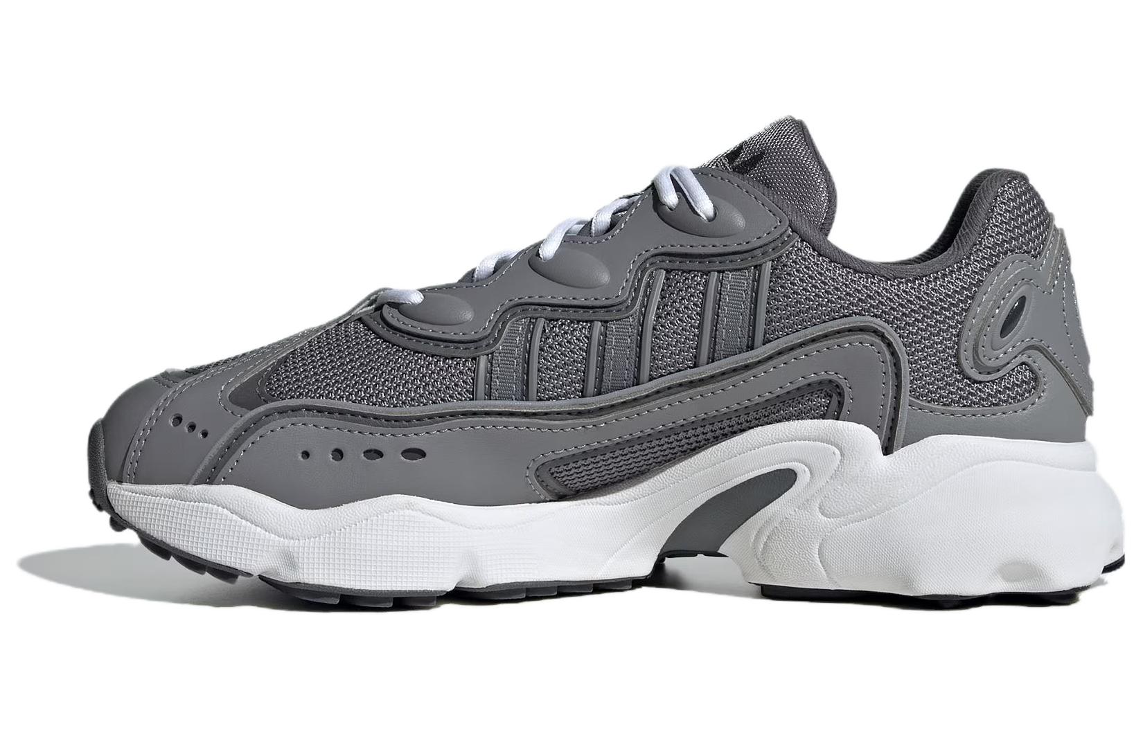 Adidas Originals Ozweego Abrasion Resistant Breathable Low top Casual Shoes Women's Gray White