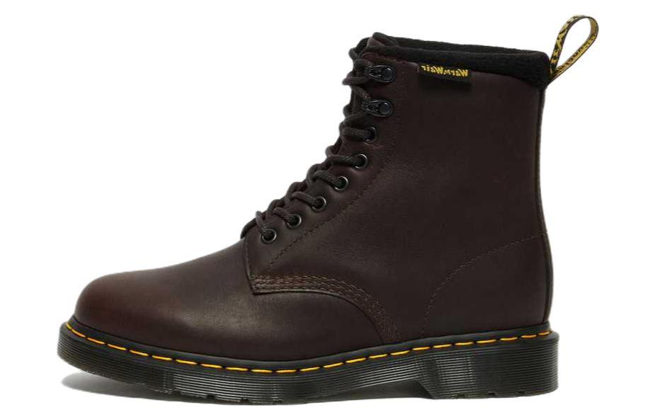 Dr.Martens 1460 Pascal Warmwair Leather Lace Up Boots 'Dark Brown'