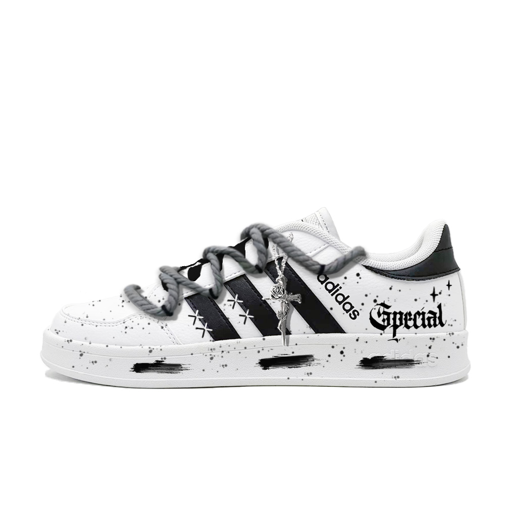 Adidas Neo Breaknet Low Top Skateboard Shoes Men's Black White