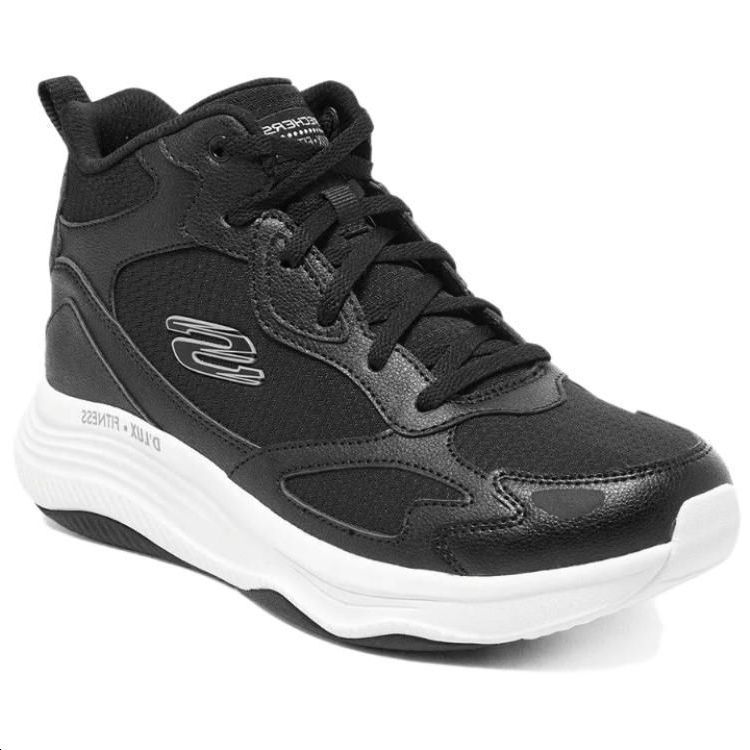 Skechers Cushioning Wear-Resistant High-Top Casual Shoes Women's Black купить в интернет-магазине Yoocart с быстрой доставкой по России.