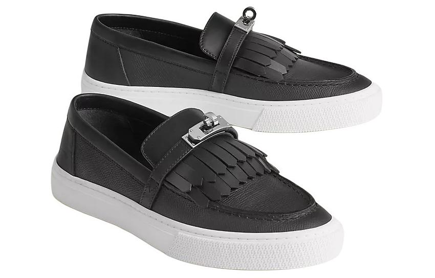 HERMES Loafers Women's Black