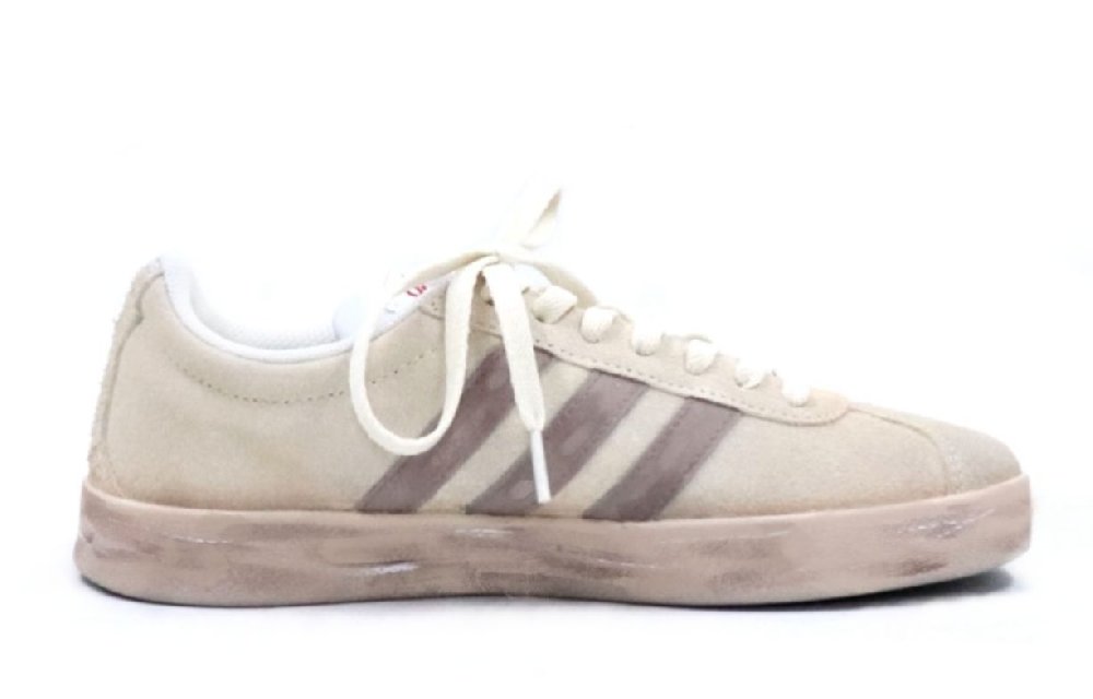 Adidas Neo Vl Court Classic Skateboard Shoes Unisex Low-Top Sunrise/Ecru/Brown