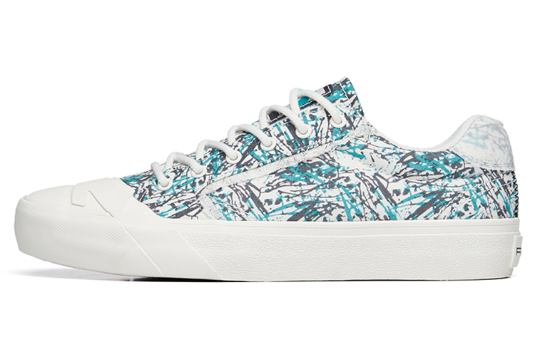 Anta Anti-Slip Wear-Resistant Low-Top Canvas Shoes Women's White Green