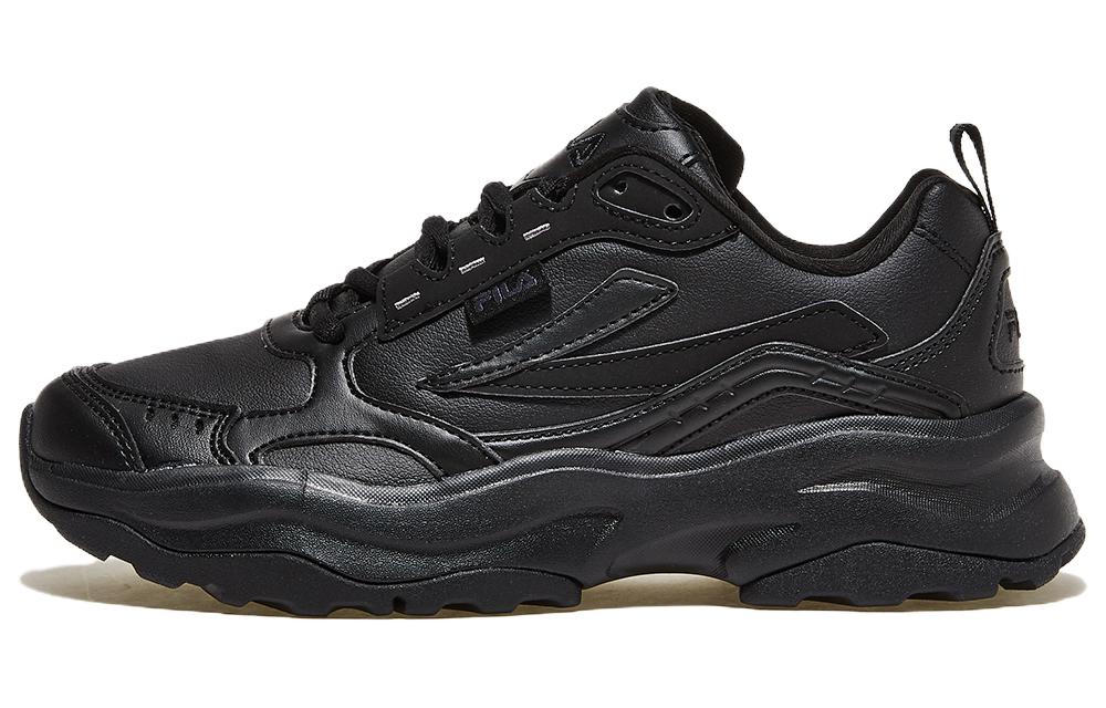 FILA Wood Block Running Shoes Unisex Low-Top Black