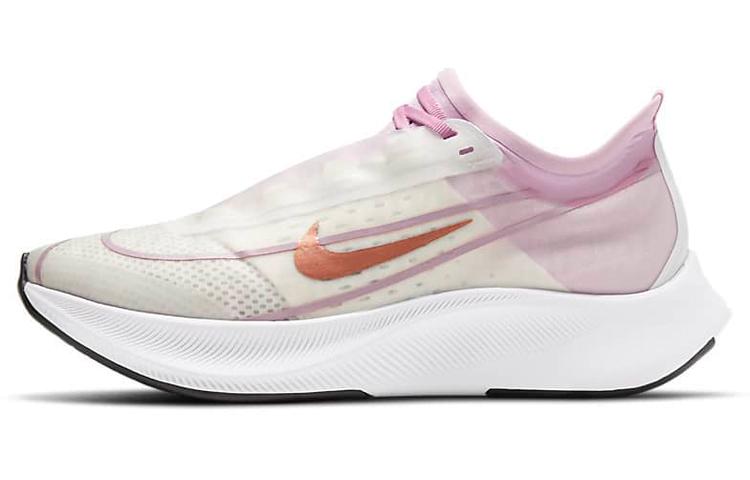 Nike Zoom Fly 3 White Light Arctic Pink Bronze Women's