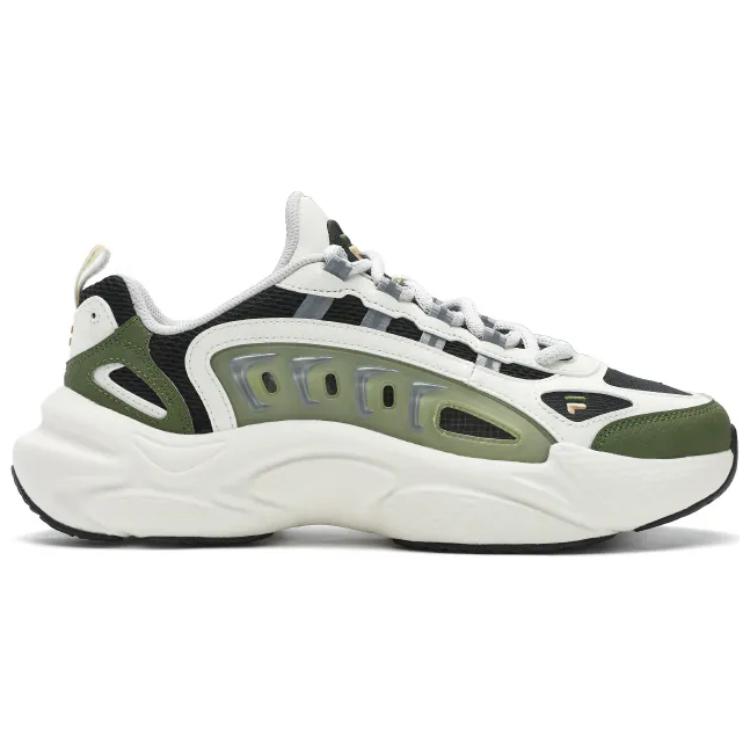 FILA FUSION SKY TRAIL DX Fishbone Head Low Top Chunky Sneakers Men's White