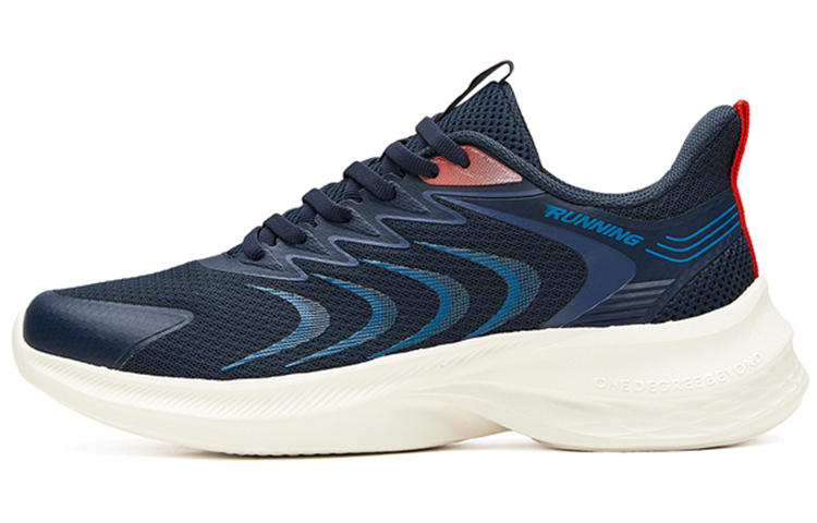 361° Rebound Cushioning Low Top Running Shoes Men's White Blue