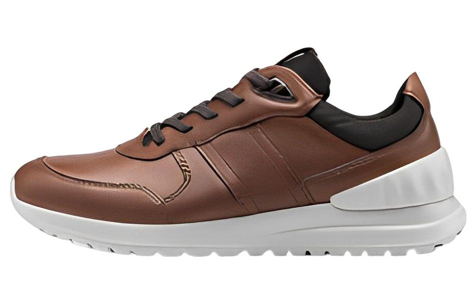 Ecco Ya Yue Lite Model Low Top Casual Shoes Men's Brown