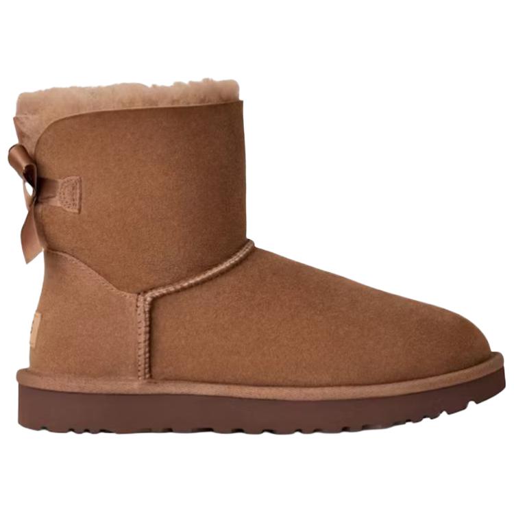 UGG Mini Bailey Bow II Short Snow Boots Women's Brown