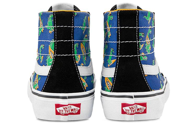 Vans Unisex SK8 HI High Top Sneakers Blue/Yellow/Green купить в интернет-магазине Yoocart с быстрой доставкой по России.