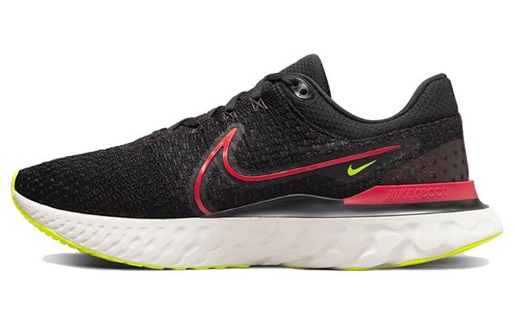 Nike React Infinity Run Flyknit 3 Black Siren Red Volt