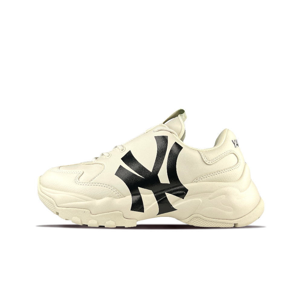 MLB Big Ball Chunky Sneakers Unisex Low Top Beige Brown