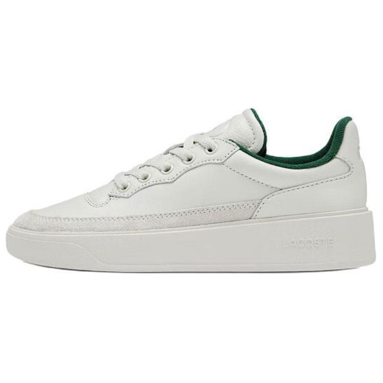 LACOSTE Low-Top Skateboard Shoes Women's Ecru