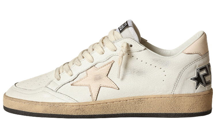 Golden Goose Ball Star Ltd White Salmon Pink Women's
