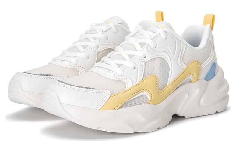 Skechers BOBS BAMINA 2 Sunrise Yellow Low Top Chunky Sneakers Women's White Yellow