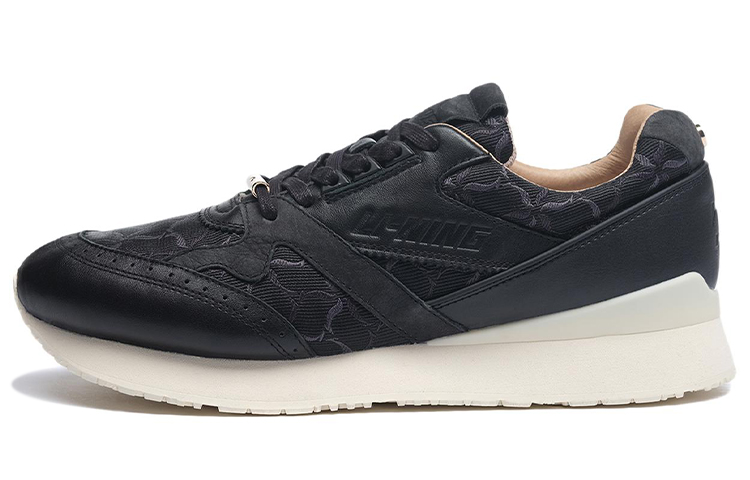 LiNing Classic Collection Cushioning, Slip Resistant, Abrasion Resistant, Lightweight Low Top Running Shoes Men's Black