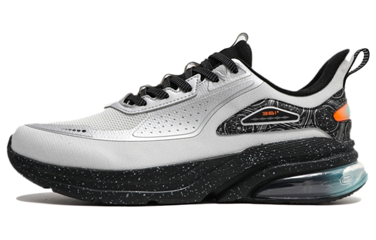 Three-body X 361° Running Shoes Men Low-Top Silvery White