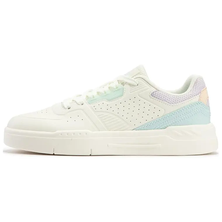 361° Wear-resistant And Lightweight Low-Top Skateboard Shoes Women's White Blue