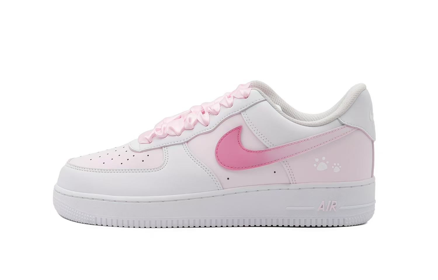 Nike Air Force 1 Abrasion Resistant Low top Skateboard Shoes Women's Pink