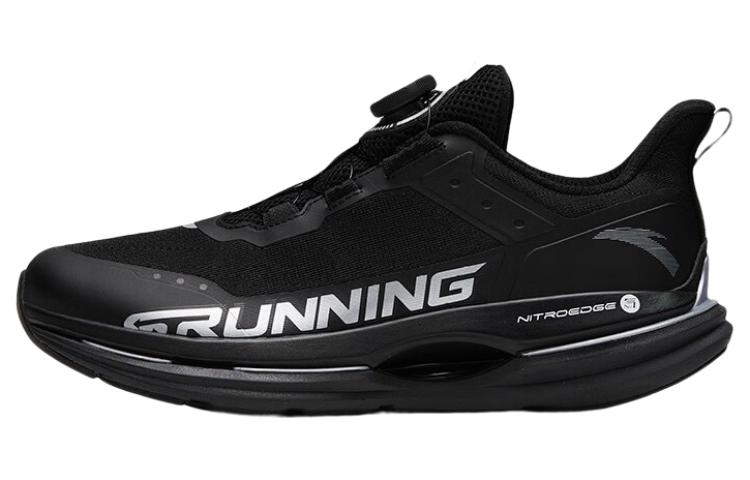 Anta No Dust Slip Resistant Abrasion Resistant Low top Running Shoes Men's Black