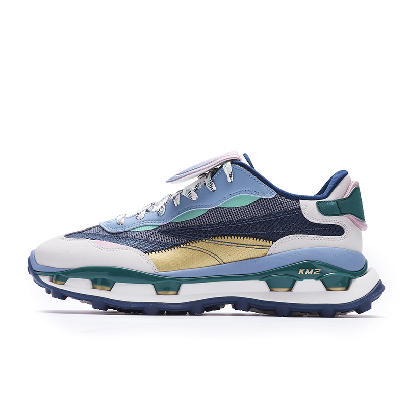 FILA KM2 PO Low-Top Casual Shoes Men's Blue White Gray