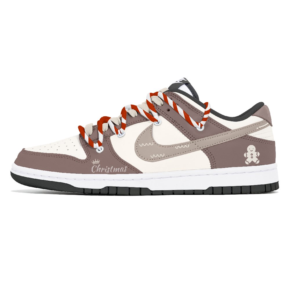 Nike Dunk Anti-Slip Wear-Resistant Low-Top Skateboard Shoes Unisex Coffee