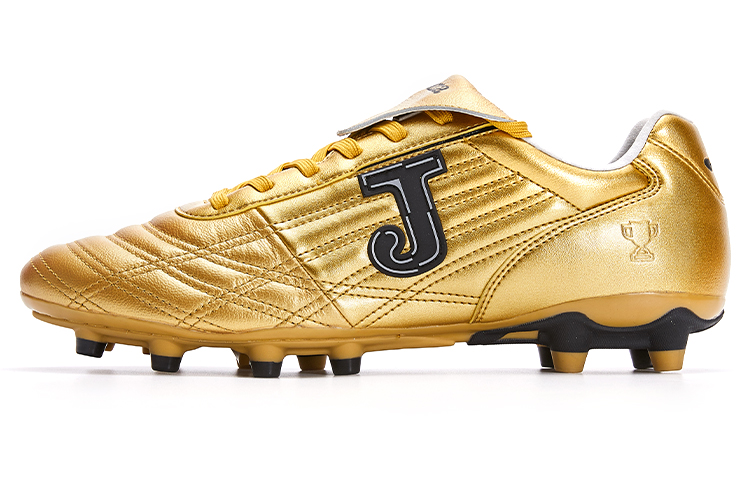 Joma FG Rubber Long Studs Anti Slip Wear Resistant Soccer Shoes Women's Crimson Gold