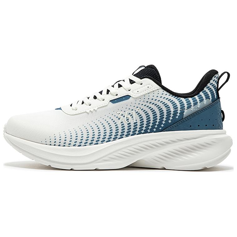 361° Cushioned Slip-Resistant Abrasion-Resistant Low-Top Running Shoes Men's Feather White Original Blue