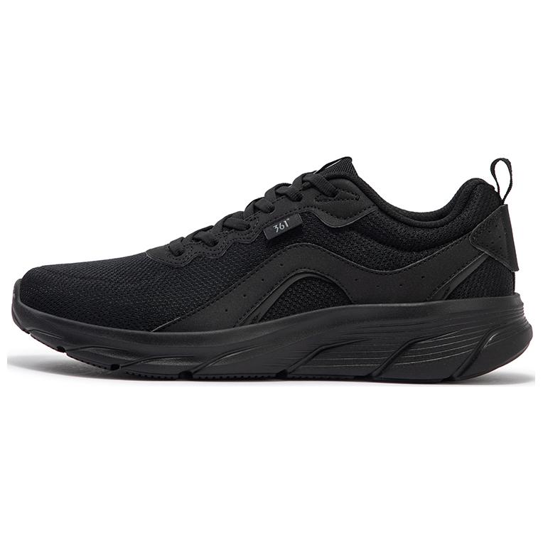 361° Cushioning Slip Resistant Low Top Running Shoes Men's Black