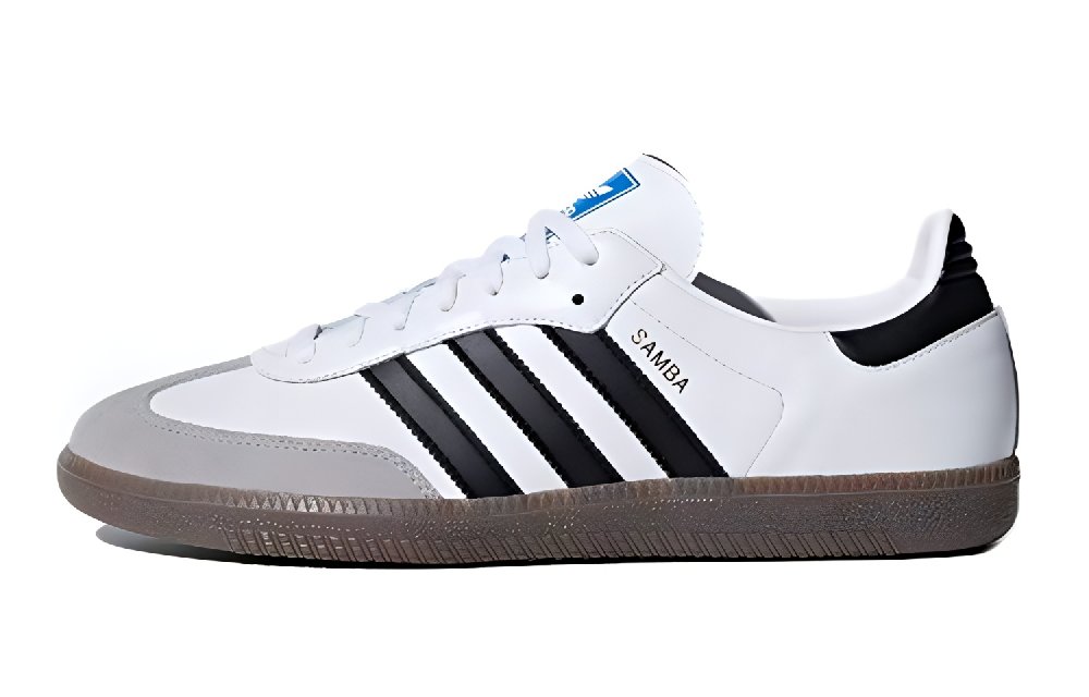Adidas Originals SAMBA OG Rose Girlish Abrasion Resistant Slip Resistant Low Top Skateboard Shoes Unisex Red White
