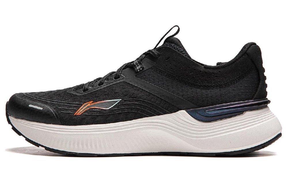 LiNing Light And Shadow Element Wear-Resistant Slip-Resistant Low-Top Running Shoes Men's Black