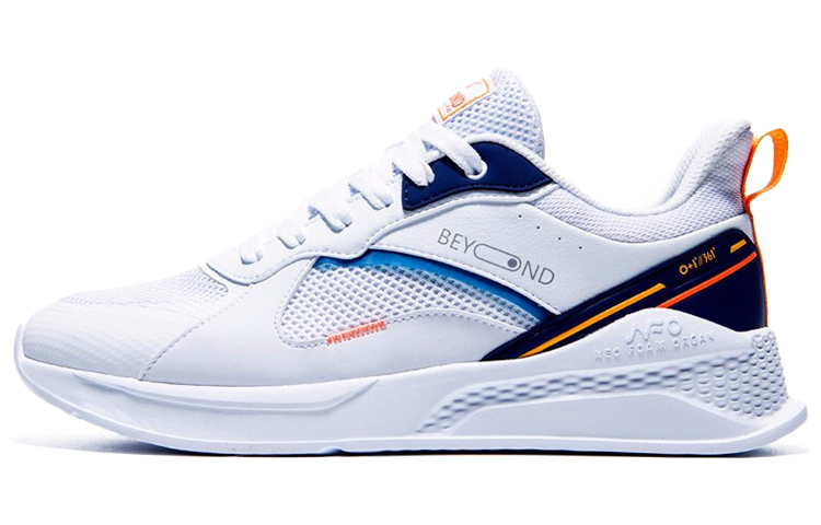 361° Breathable Lightweight Low-Top Sports Casual Shoes Men's White Blue