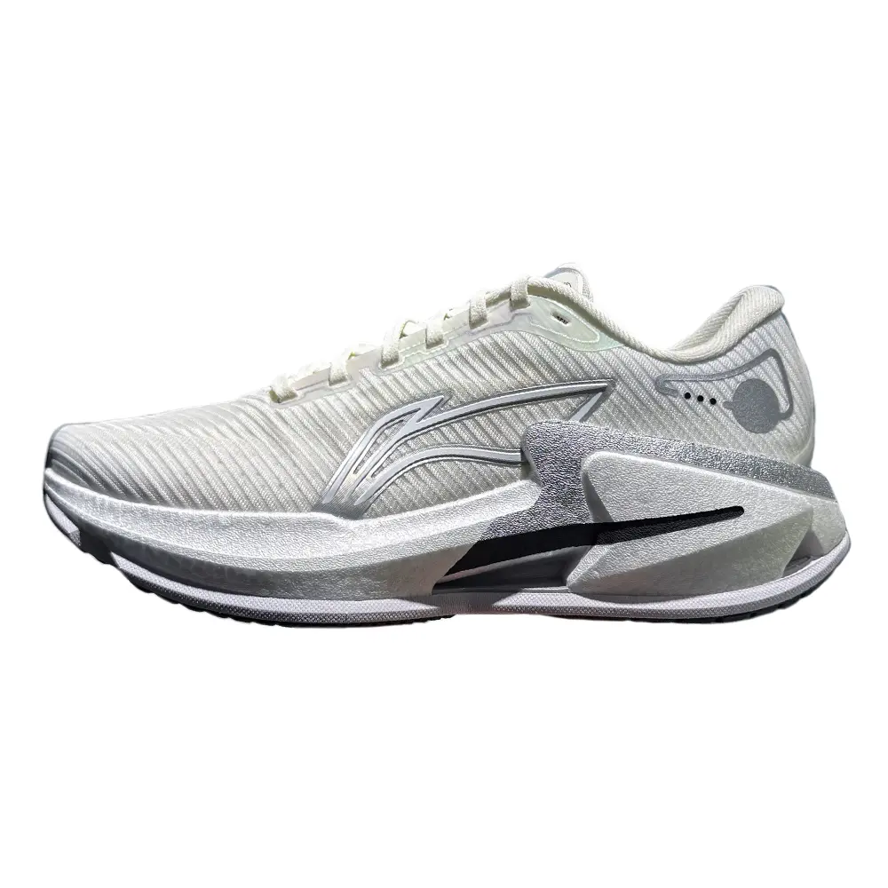LiNing Liuliu 8 Shock Absorbers Rebound Low top Casual Running Shoes Men's White Silver