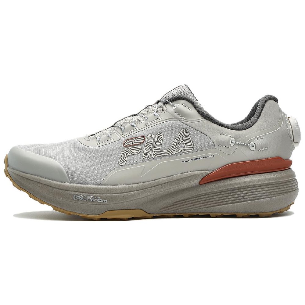 FILA BOA LYNX EVO Low Top Running Shoes Men's Silver Gray