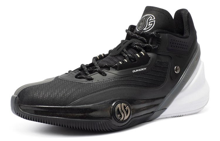 361° AG3 Aaron Gordon 3 Cushioning Wear-Resistant Mid-Top Performance Basketball Shoes Men's Obsidian Black