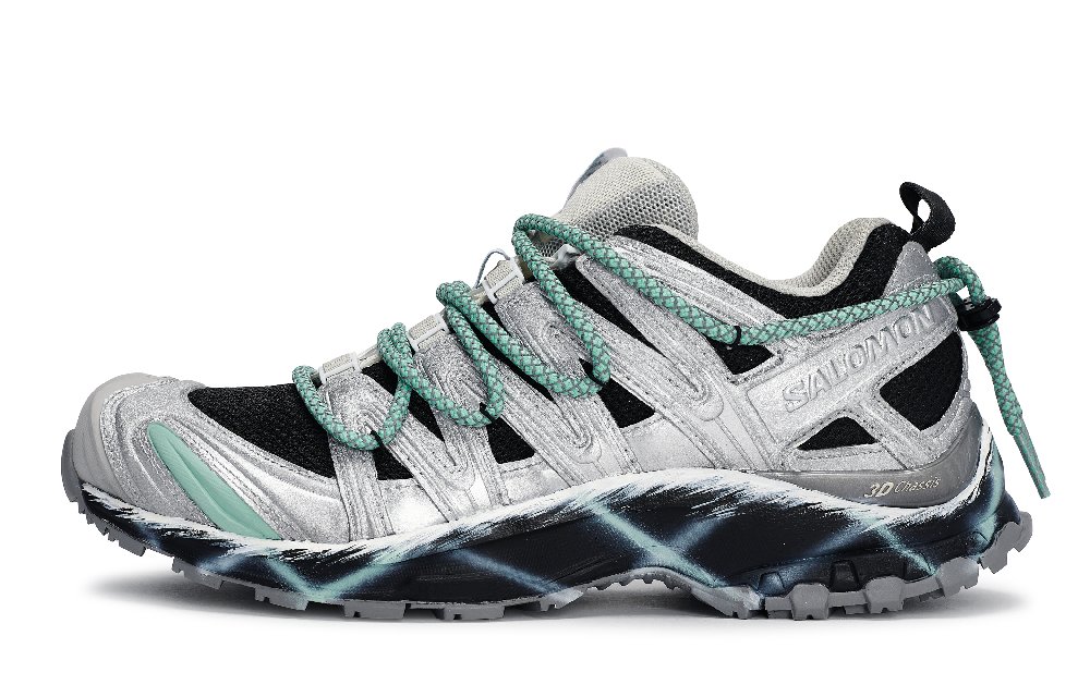SALOMON XA PRO 3D REGO Hot Dog, Mechanical Urban Abrasion Resistant Low Top Outdoor Shoes Unisex Black Silver Green