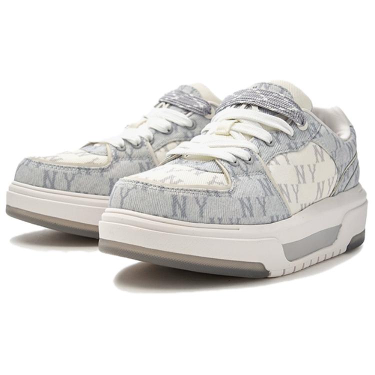 MLB Chunky Liner Cushioned Slip-Resistant Low-Top Casual Shoes Unisex Gray