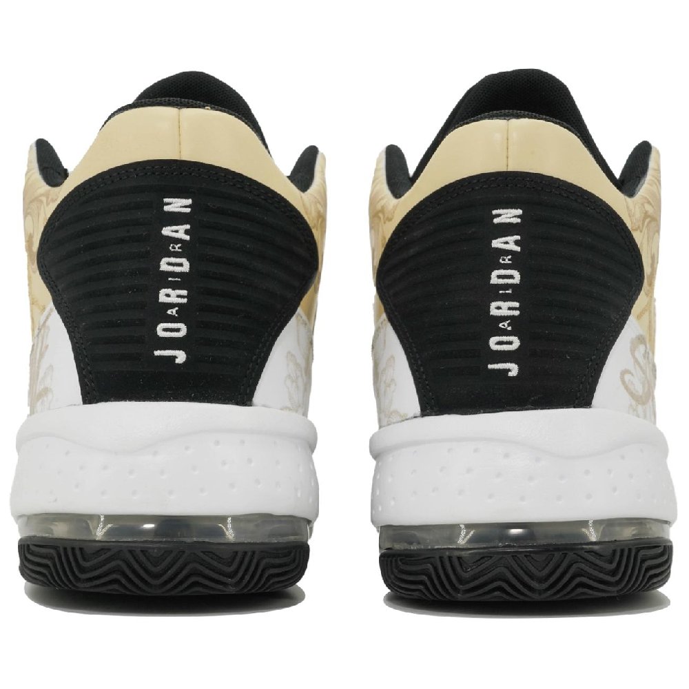 Jordan Max Aura 2 Kaleidoscope, Supreme Heaven Mid Top Vintage Basketball Shoes Men's White Gold